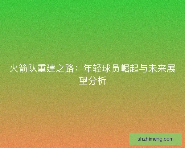 火箭队重建之路：年轻球员崛起与未来展望分析